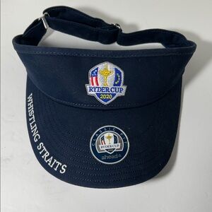 2020 Rider Cup ,Whistling Straits Navy blue Golf Visor New old stock Adult OSFM